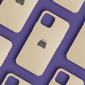 Cute Vintage Feminine Minimalist Typewriter iPhone 12 Mini Case