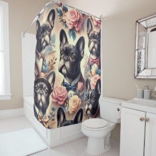 Cute Vintage French Bulldog Painting