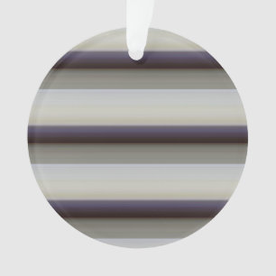 Cute vintage grey blue stripes ornament