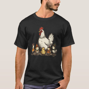 Cute Vintage Halloween Chicken Family Costumes for T-Shirt