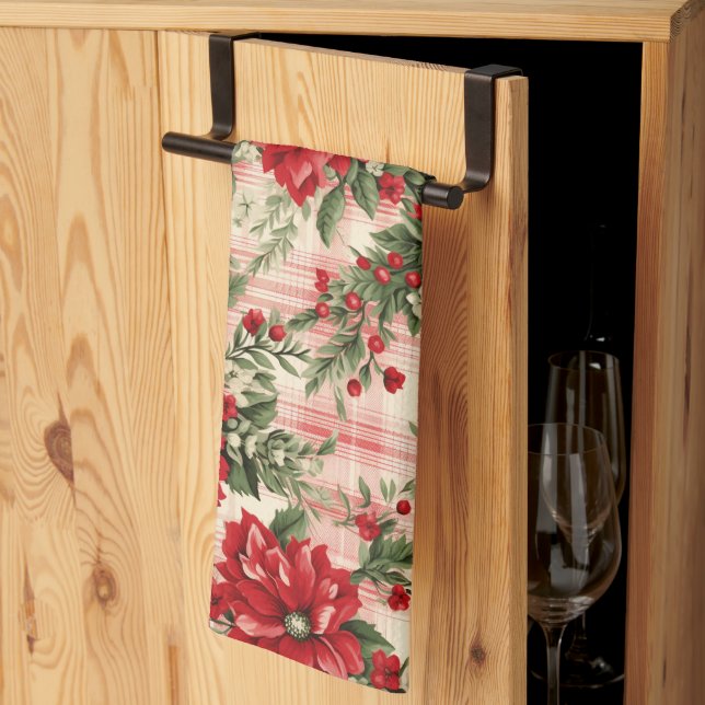 Cute Vintage Inspiré de Noël serviette de cuisine (Pliage en tiers)