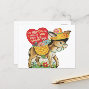 Cute vintage kidding Valentine  Postcard