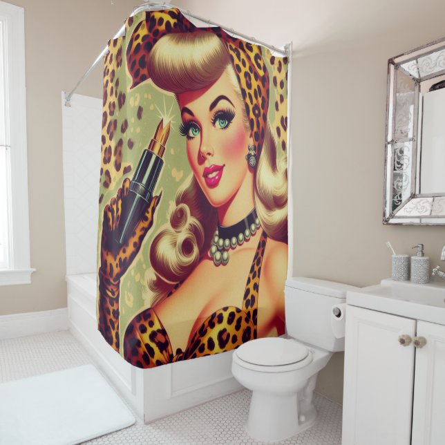 Cute Vintage Leopard Print Girl (In Situ)