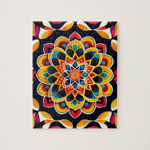 Cute Vintage Mandala Jigsaw Puzzle