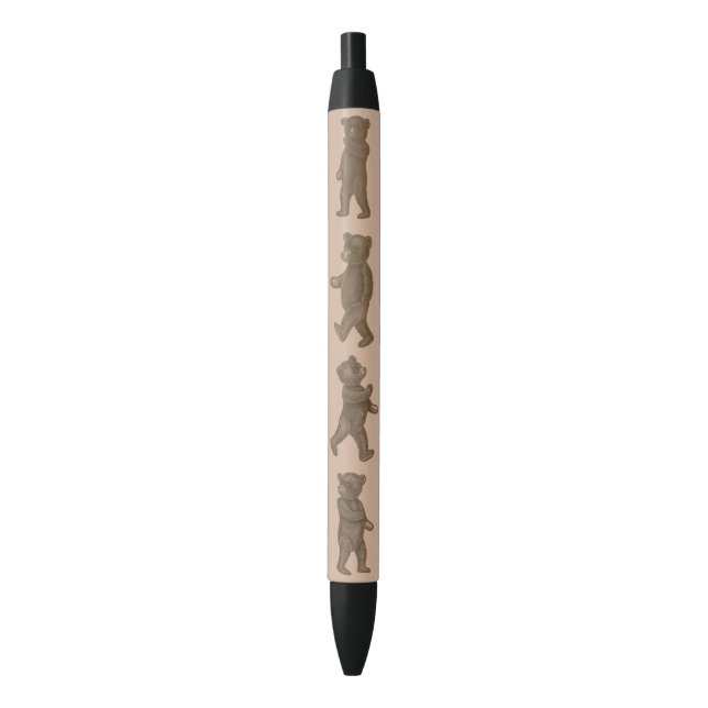 Cute Vintage Marching Teddy Bears Pen (Front Vertical)