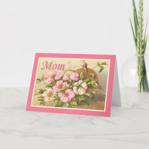 Cute Vintage Mom Floral Card