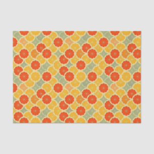 Cute Vintage Orange Lime Grapefruit Citrus Tissue Paper