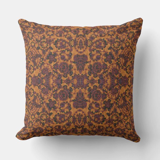 Cute vintage paisley patterns throw pillow (Front)