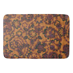 Cute vintage paisley seamless patterns design bath mat