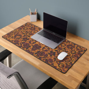 Cute vintage paisley seamless patterns design desk mat