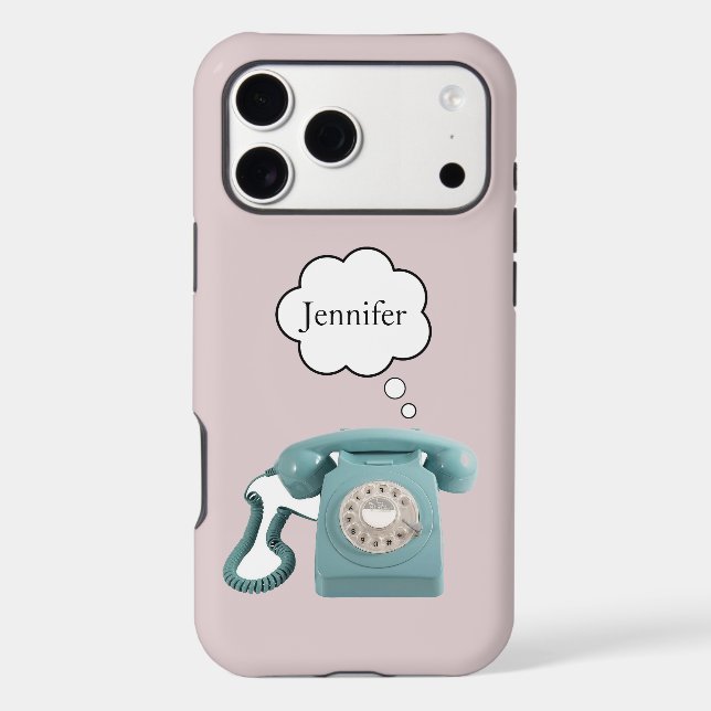 Cute Vintage Phone iPhone / iPad case (Verso)