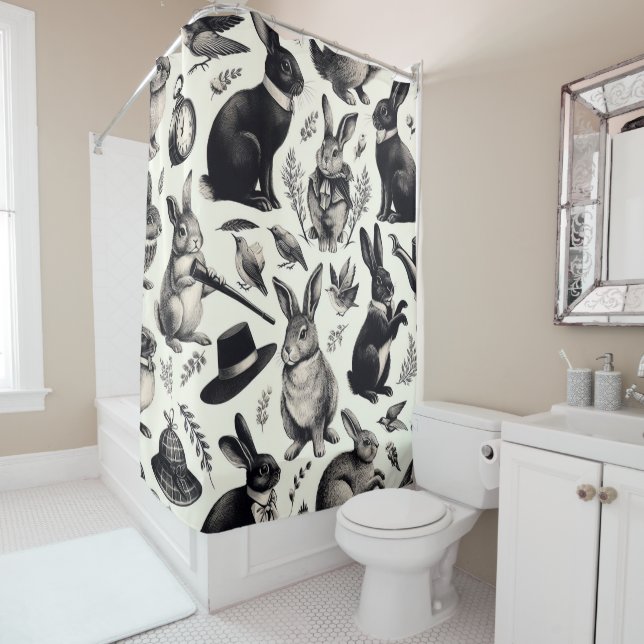 Cute Vintage Rabbit Pattern (In Situ)