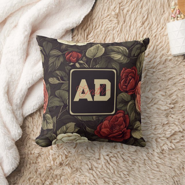 Cute Vintage Rose Keepsake Pillow (Blanket)
