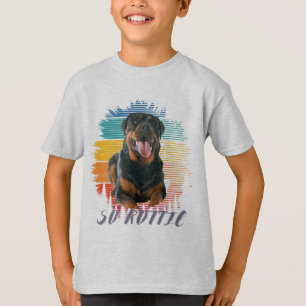 Cute Vintage Rottie Rottweiler Dog Animal Pet Love T-Shirt