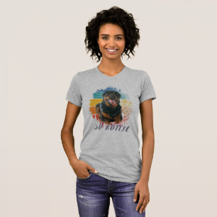 Cute Vintage Rottie Rottweiler Dog Animal Pet Love T-Shirt