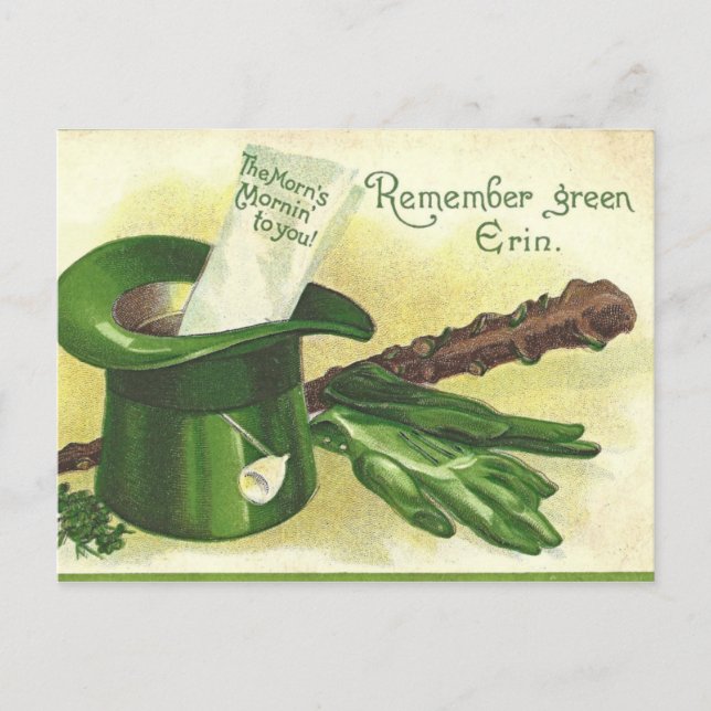 cute vintage Saint Patrick's Day Holiday postcard (Front)