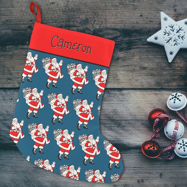 Cute Vintage Santa  Small Christmas Stocking (Creator Uploaded)