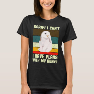 Cute Vintage Sorry I Can't I Have Plans With My Bu T-Shirt