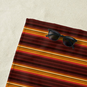 Cute vintage stripes beach towel