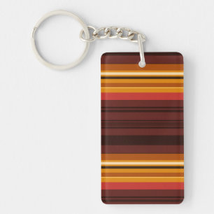 Cute vintage stripes keychain