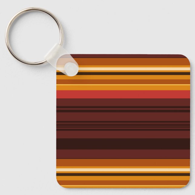Cute vintage stripes keychain (Front)