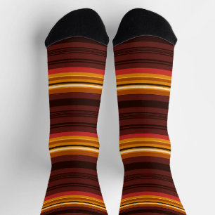 Cute vintage stripes throw pillow socks
