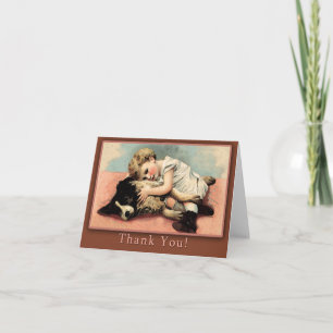 Cute Vintage Thank You Card