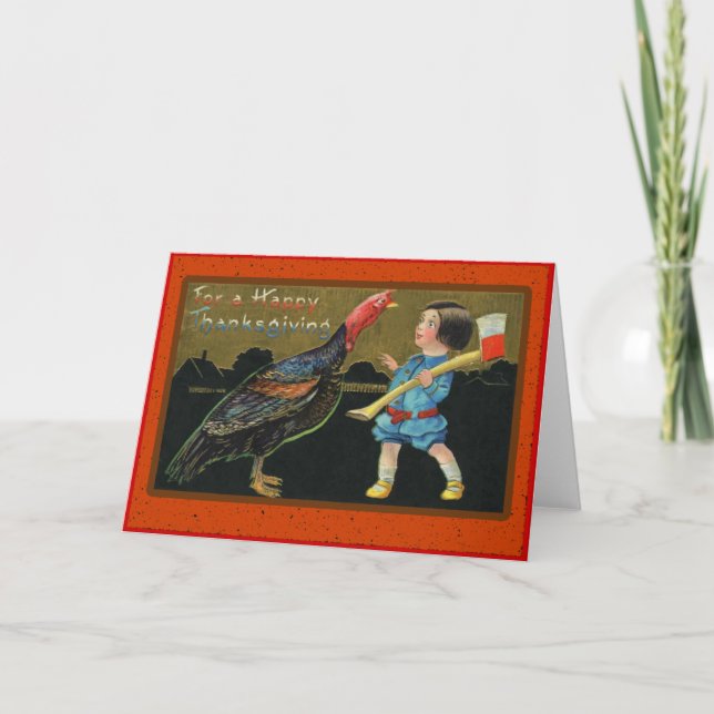 Cute Vintage Thanksgiving Cards (Front)