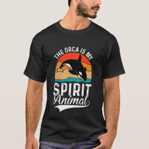 Cute Vintage The Orca Is My Spirit Animal T-Shirt