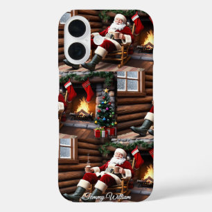 Cute Vintage Traditional Elegant Merry Christmas iPhone 16 Case