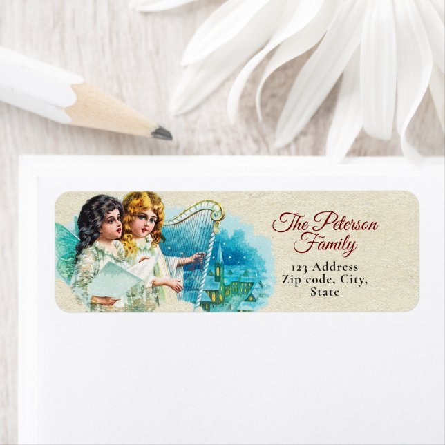 Cute Vintage Victorian Angels Sing (Insitu)