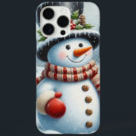 Cute, Vintage/Whimsical Christmas/winter snowman iPhone 16 Pro Max Case<br><div class="desc">.</div>