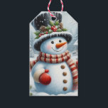 Cute, Vintage/Whimsical Christmas/winter snowman Gift Tags<br><div class="desc">.</div>
