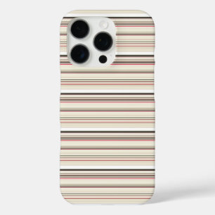 Cute vintage white red stripes iPhone 16 pro case