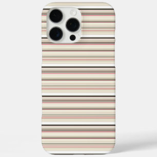 Cute vintage white red stripes iPhone 16 pro max case