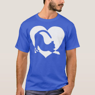 Cute vintage Who Loves Cats Black cat Funny White T-Shirt