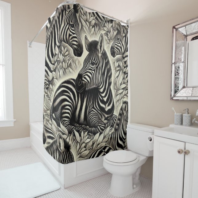 Cute Vintage Zebra Pattern (In Situ)