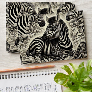 Cute Vintage Zebra Pattern Envelope