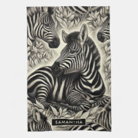 Cute Vintage Zebra Pattern