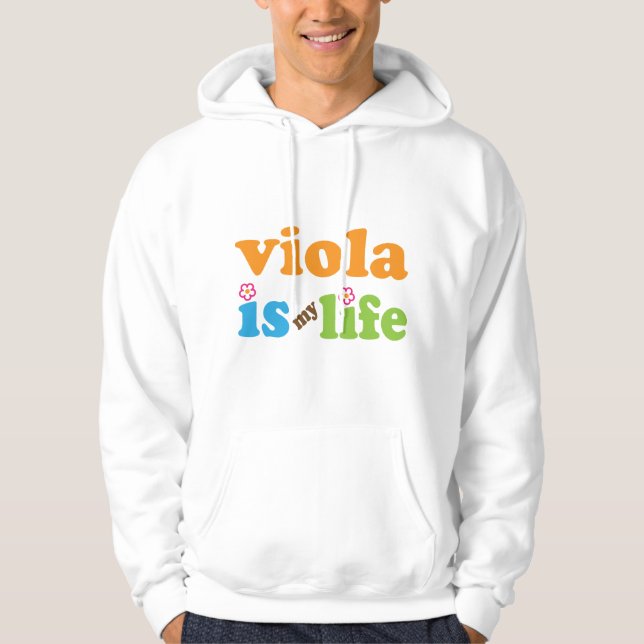 Cute Viola is My Life Hoodie (Front)
