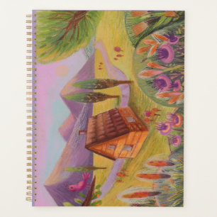 cute violet landscape Planner