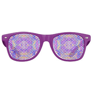 Cute violet paisley pattern retro sunglasses