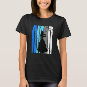 Cute Violin Brown Amor Life Motivational Loves To  T-Shirt