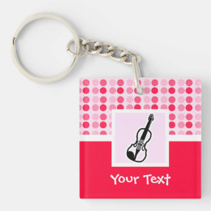 Cute Violin Keychain