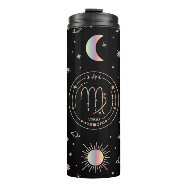 Cute Virgo Zodiac Sign Thermal Tumbler (Front)