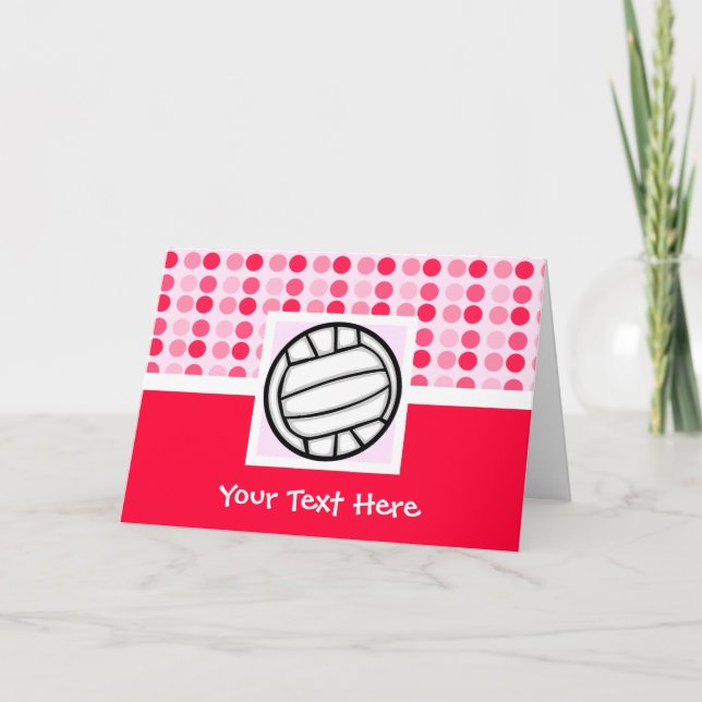 Cute Volleyball Card (Front)