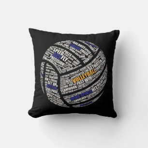Cute Volleyball Design For Men Women Volleyball Pl Throw Pillow