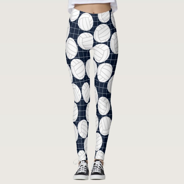 Cute Volleyball Leggings (Front)