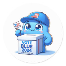 Cute Vote Blue 2024 Presidential Election