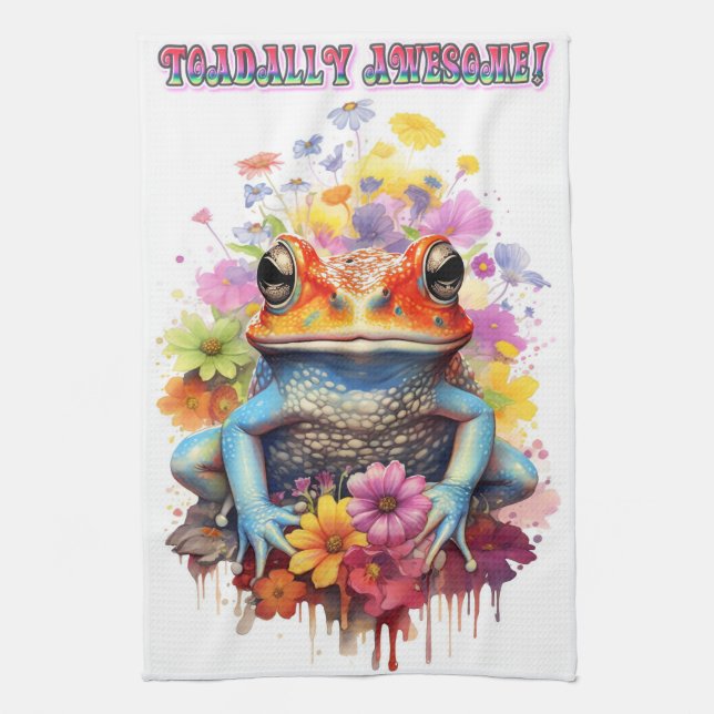 Cute Vous êtes Toadally Magnifique Toad serviette  (Vertical)